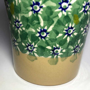 Nicholas Mosse Tall Cup in Green Lawn Pattern