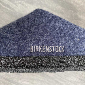 Birkenstock Zermatt Dark Blue Wool Felt Logo