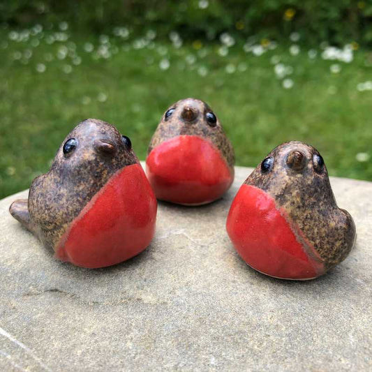 Ceramic Robins by Anne Hayes - Craft Shop Bantry