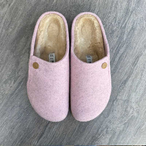 Birkenstock Zermatt Shearling Light Rose Wool Felt 