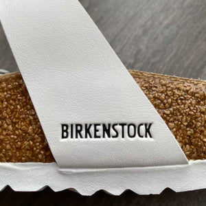 BIRKENSTOCK Mayari White Birko-flor Birkenstock Logo
