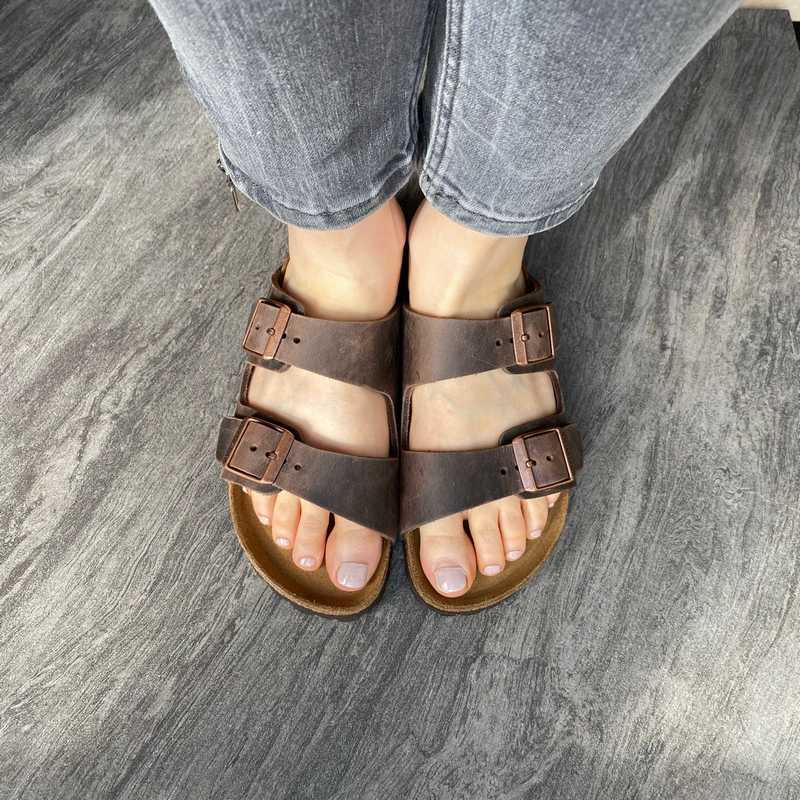 Dark Brown Birkenstock Arizona 42 Normal Leder Birkenstock Arizona