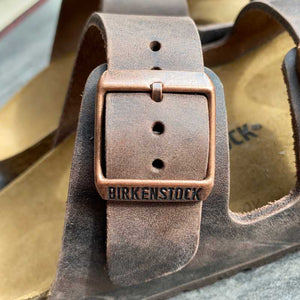 BIRKENSTOCK Arizona Habana Oiled Leather Buckle detail online