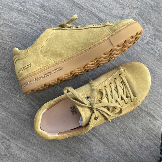BIRKENSTOCK Bend Low Faded Khaki Suede Leather
