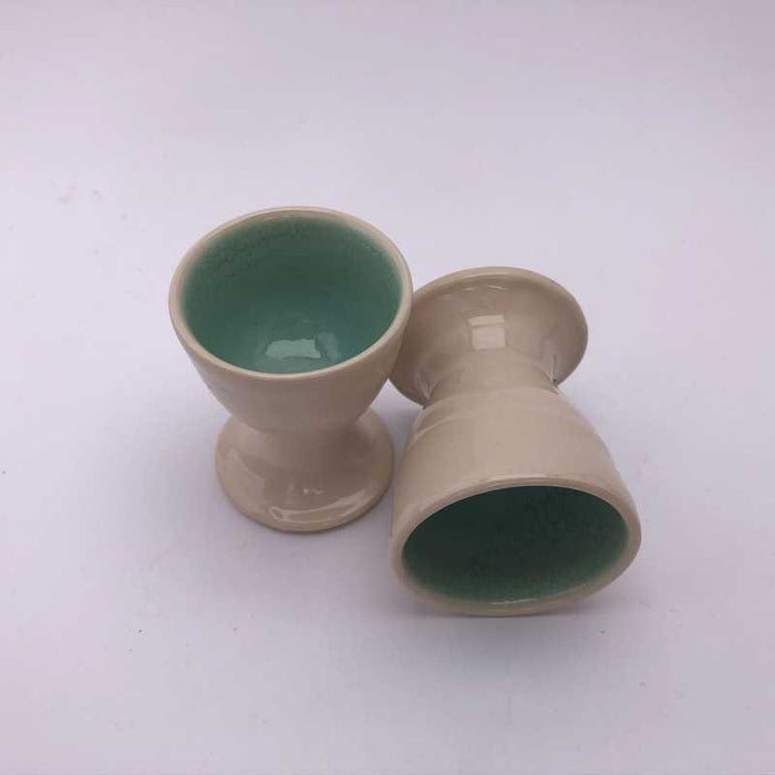 Teal Eggcups by Jackie Dee