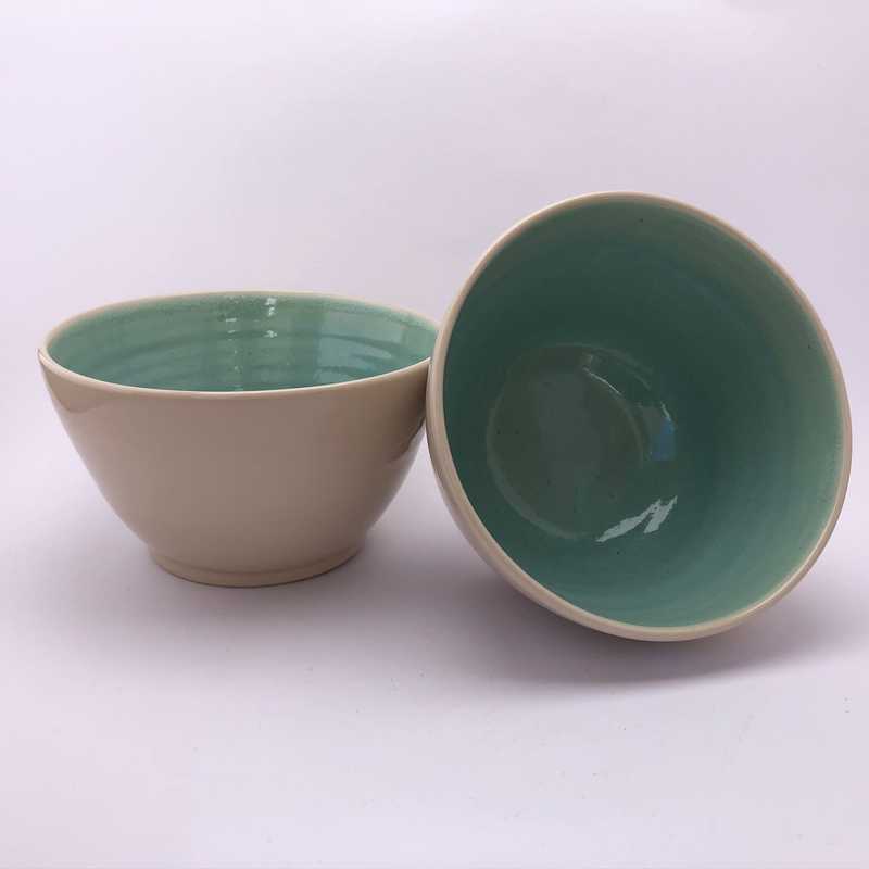 Teal Bowls by Jackie Dee - Craft Shop Bantry