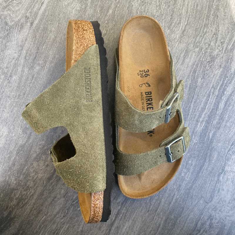 resterende i live komme til syne In Stock in Bantry Arizona Thyme Green Suede Leather Soft Footbed – Craft  Shop Bantry