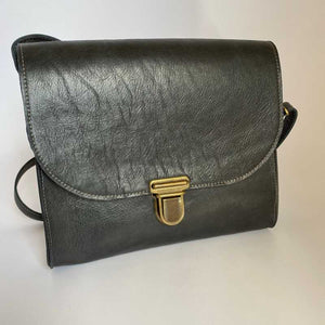 Leather Satchel bag in Black Slate